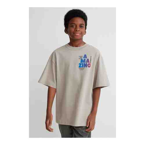 Хлопковая футболка оверсайз арт. 1021297001